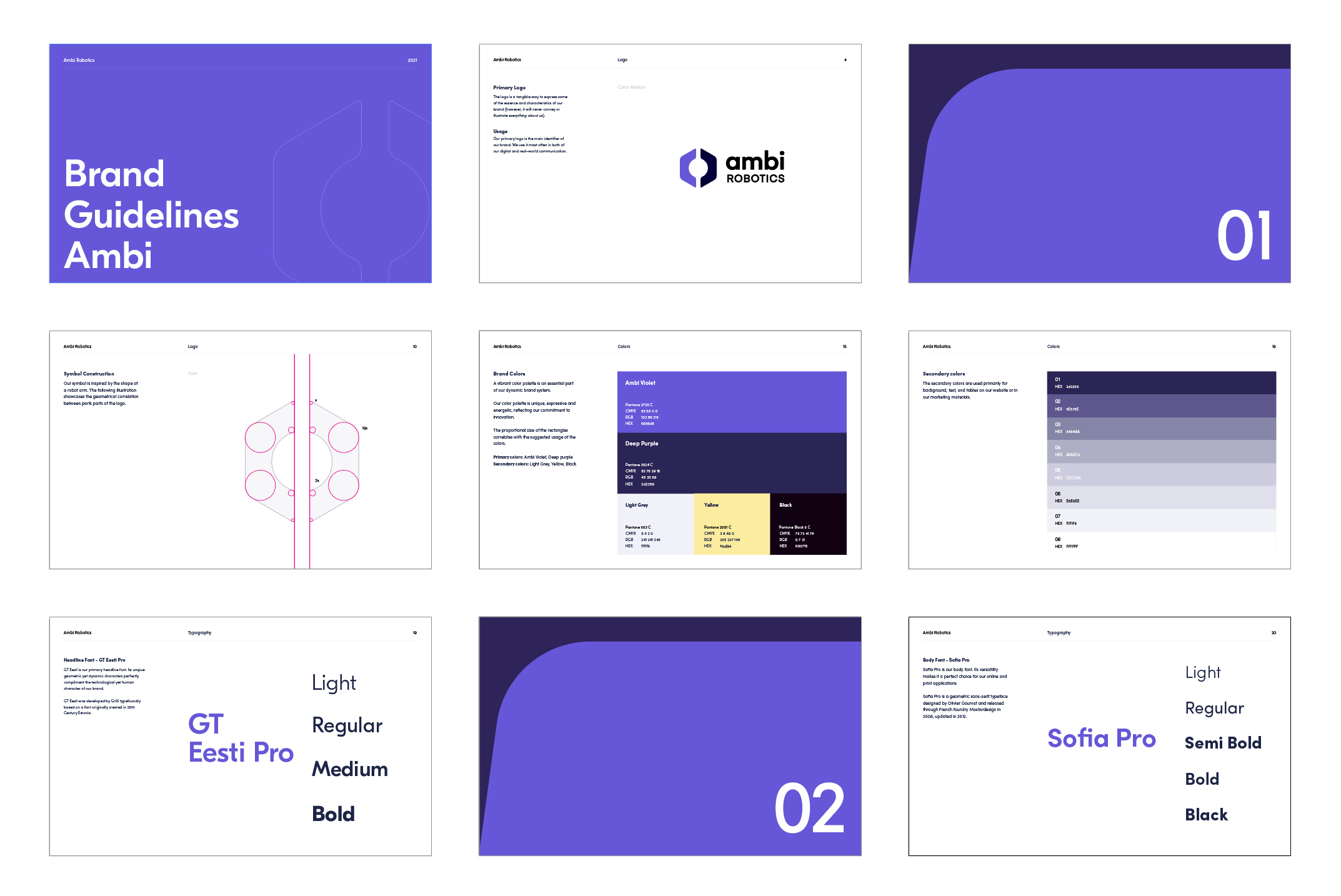 Two Hands for Ambi Robotics - Branding Project - Brand Guidelines